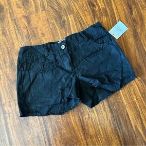 Low Rise Luma Italy Black Micro Cutoff Shorts 2010s Ripped Cutoffs Jeans